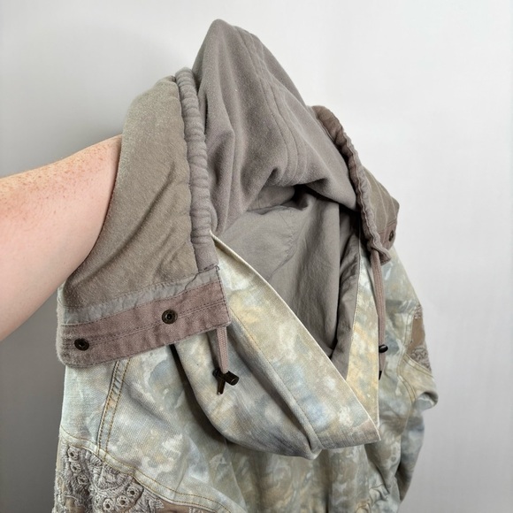 Free People Layered Tie-Dye Parka size Small - Picture 14 of 16